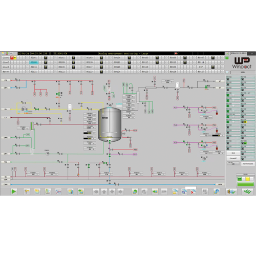 GMP Fermenter/Bioreactor with Siemens S7 series PLC Control System  |製品説明|バイオプロセス技術|定置滅菌(SIP)型発酵装置